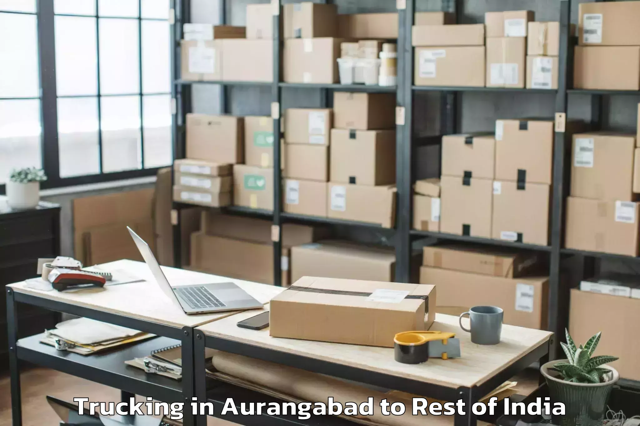 Leading Aurangabad to Lengdi Trucking Provider